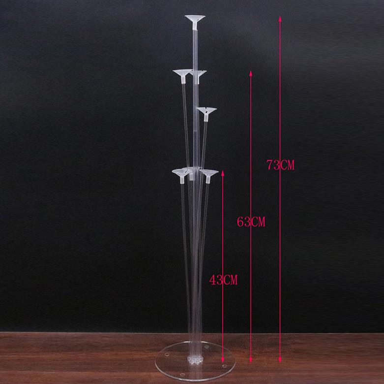 풍선디스플레이스탠드 70cm [투명아크릴받침+컵스틱7개]
