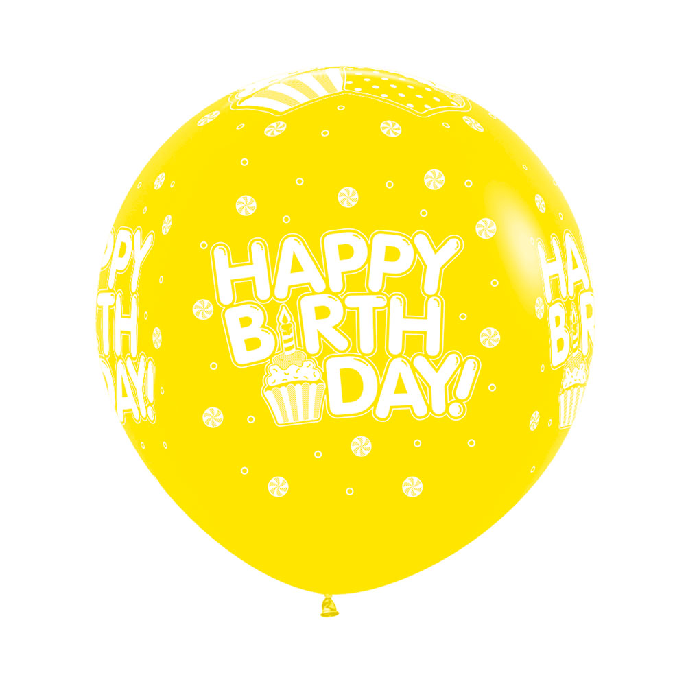 [셈퍼텍스] 90cm 생일컵케익 옐로우(020) 낱개