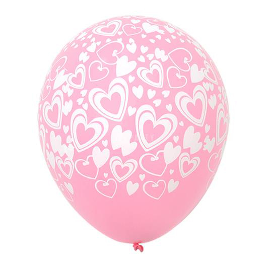 [셈퍼텍스] 30cm 더블하트 핑크 [50입]