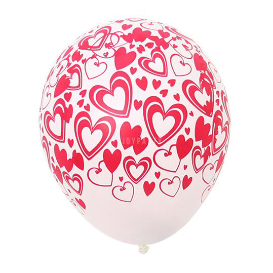 [셈퍼텍스] 30cm 더블하트 화이트 [50입]