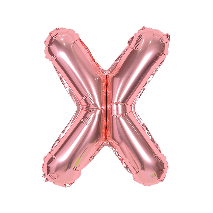 알파벳은박풍선 중 로즈골드 [X] [10입]