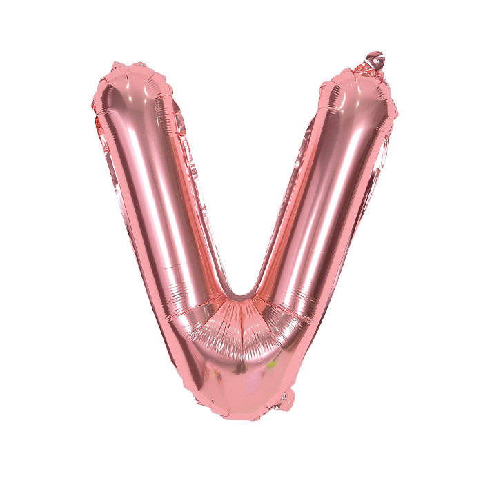 알파벳은박풍선 중 로즈골드 [V] [10입]