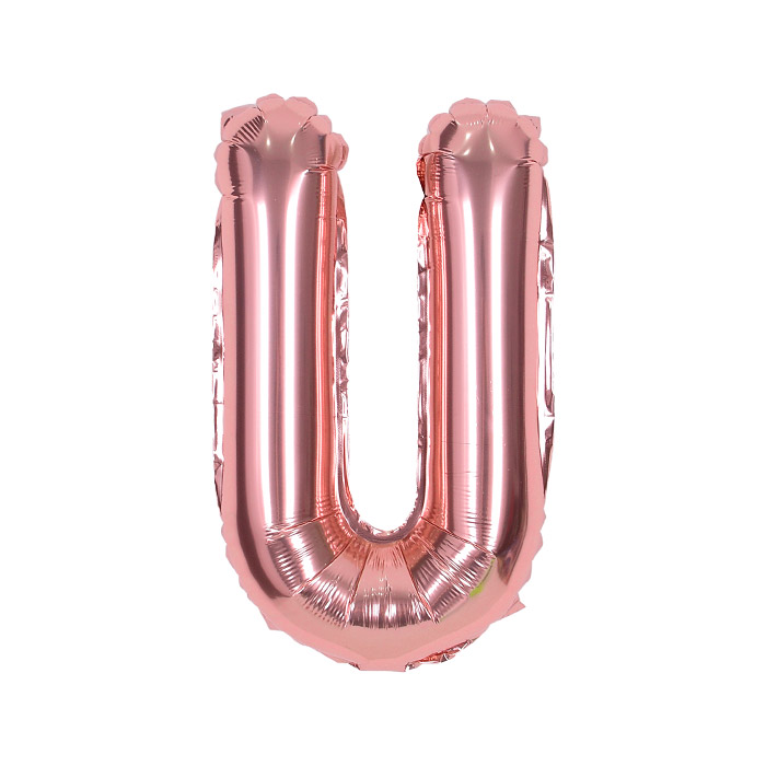 알파벳은박풍선 중 로즈골드 [U] [10입]
