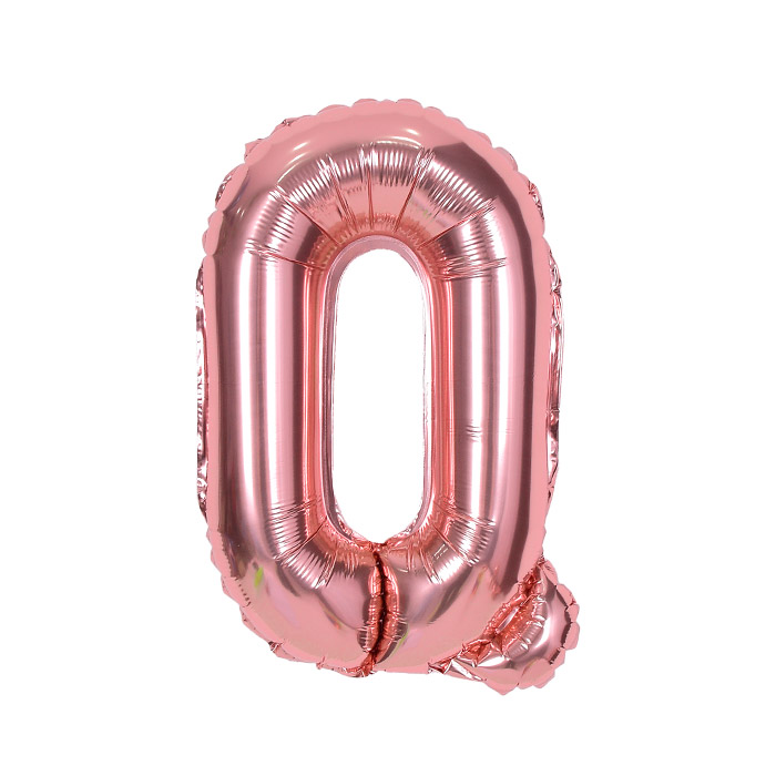 알파벳은박풍선 중 로즈골드 [Q] [10입]