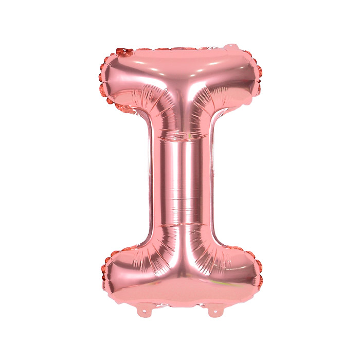 알파벳은박풍선 중 로즈골드 [I] [10입]