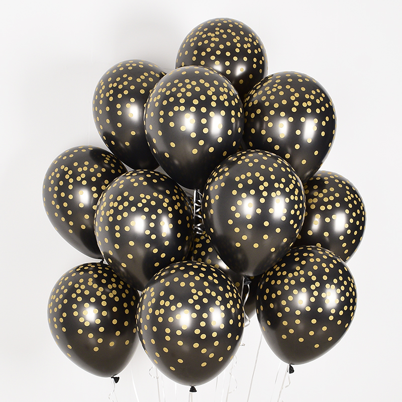 [셈퍼텍스] 30cm 골든컨페티 펄블랙 [50입]