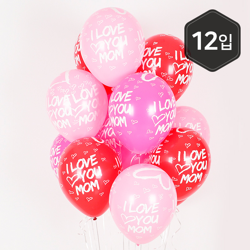 [셈퍼텍스] 30cm I love you Mom [12입 소포장]