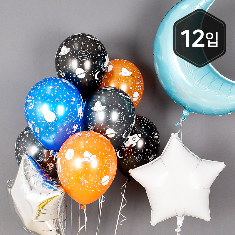 [셈퍼텍스] 30cm OUTER SPACE 펄4색혼합 [12입 소포장]