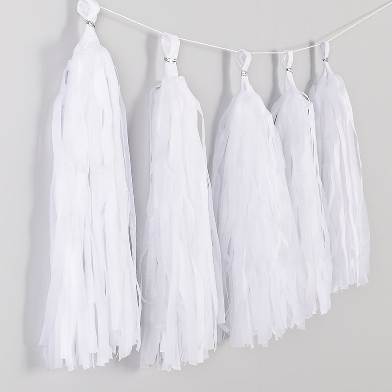 단색태슬 화이트 [5장입] 10개묶음