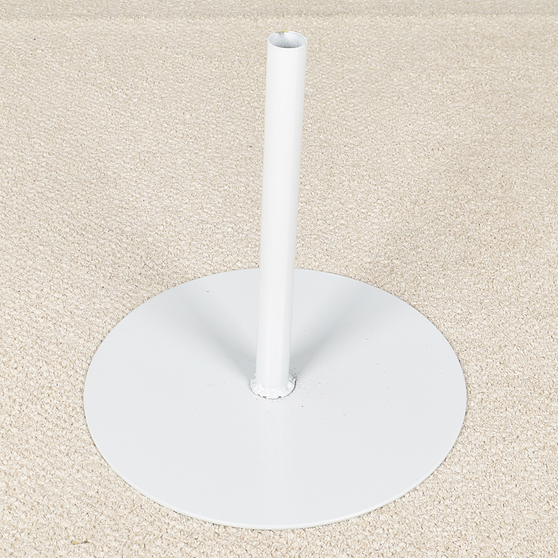 철재 원형플레이트 1.4kg 화이트