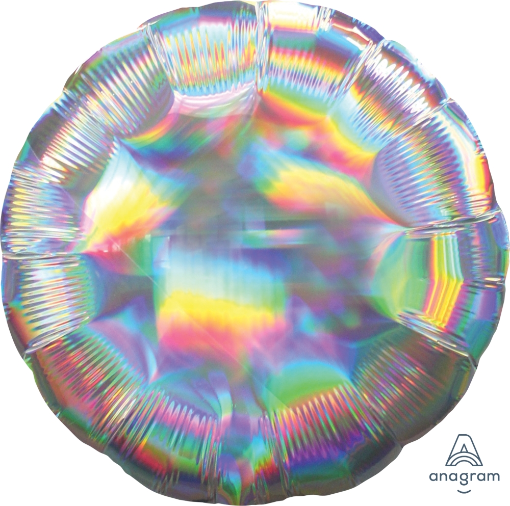 [Anagram]은박라운드 18인치 iridescent circle 실버