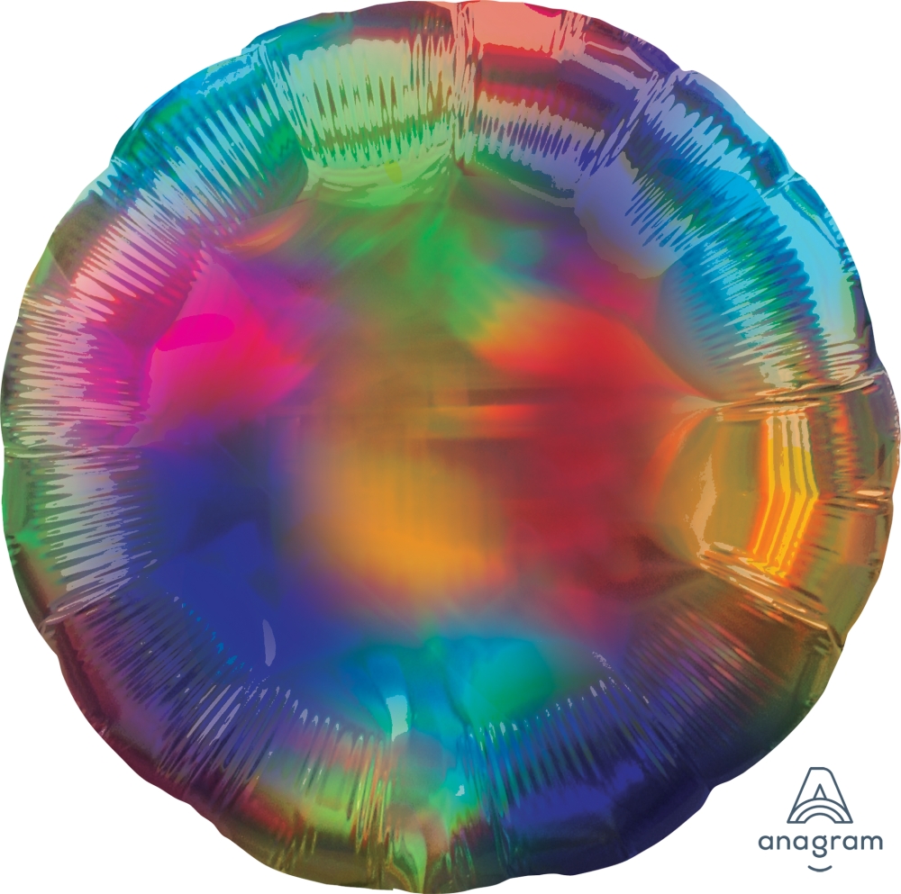 [Anagram]은박라운드 18인치 iridescent circle 레인보우