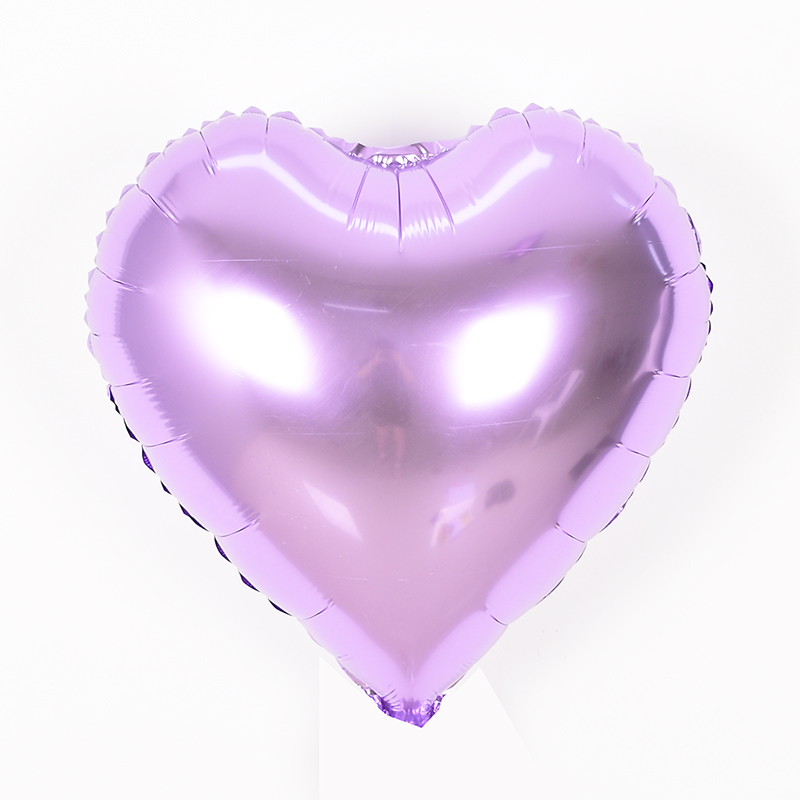 은박풍선 18인치 하트 [라일락] [10입]