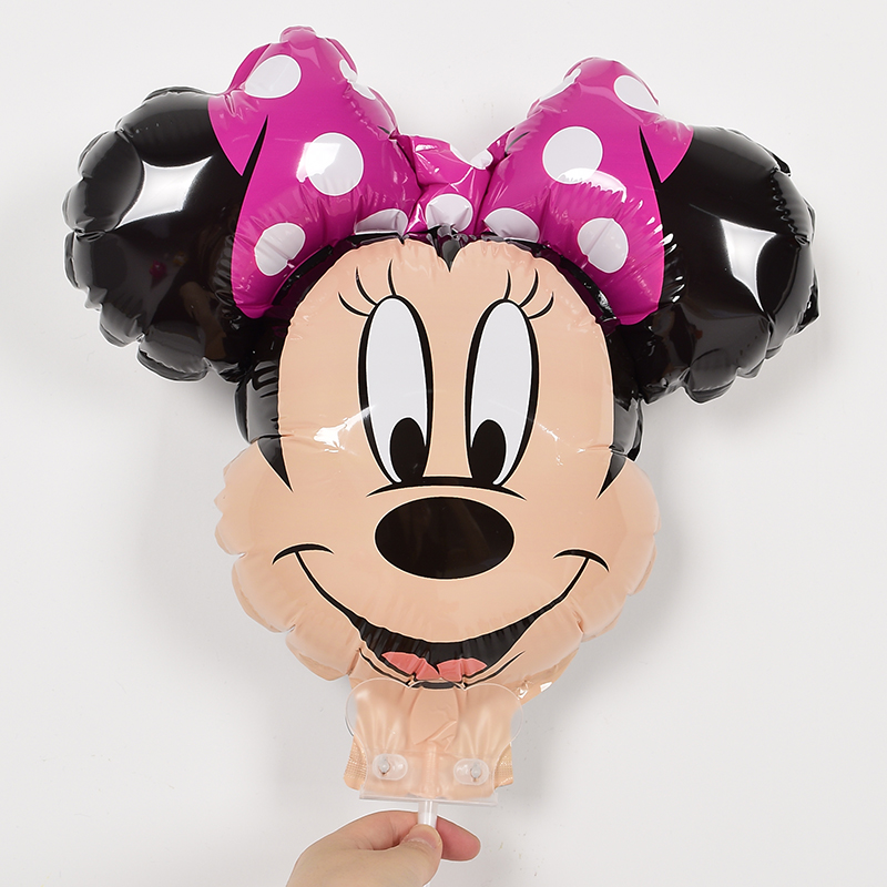 [국산]미니마우스 스틱풍선 [스틱포함] 10장한팩