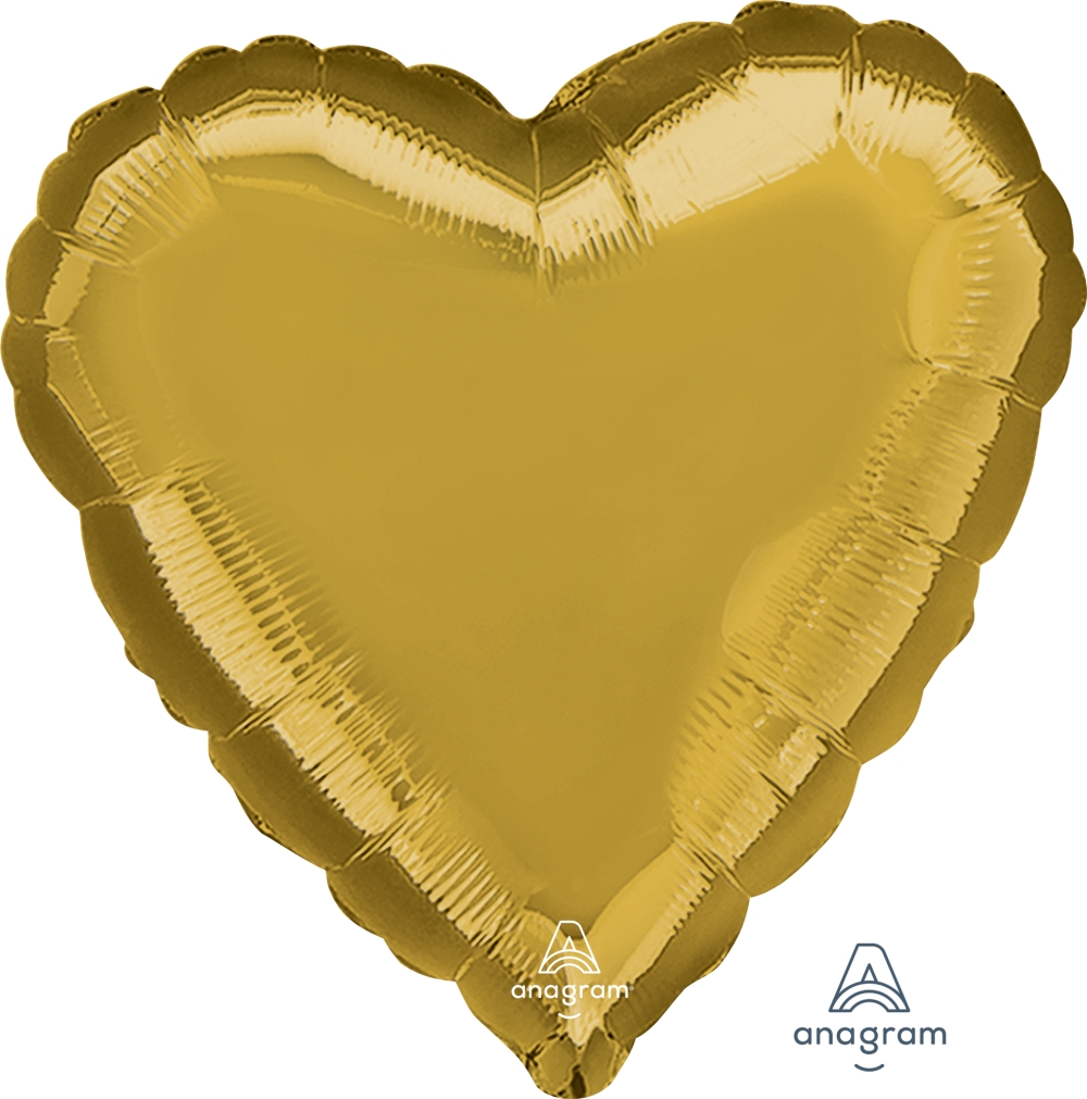 [Anagram]은박하트 28인치 메탈릭골드