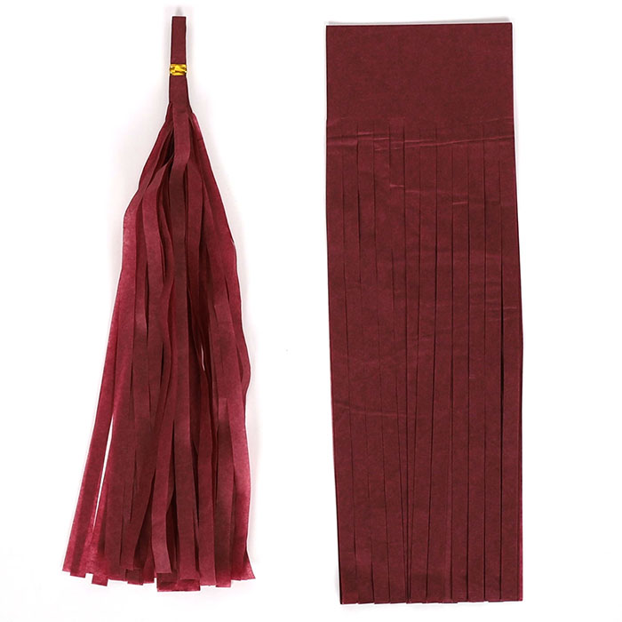 단색태슬 버건디 [5장입] 10개묶음