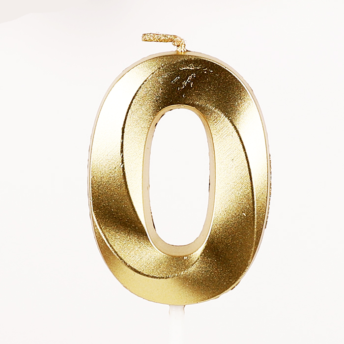 메탈릭숫자초 골드 0