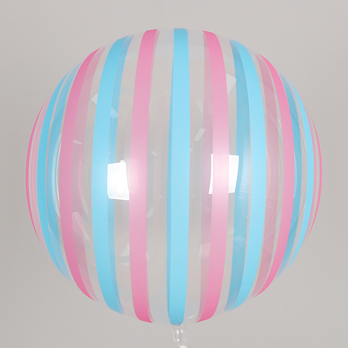 버블벌룬 스트라이프 블루앤핑크 18인치 [10입] 1+1 증정행사