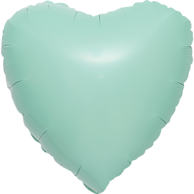 [GRABO]은박하트 마카롱 그린 18인치 [5장 한팩]