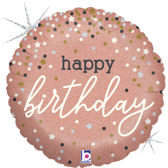 [GRABO]은박 생일컨페티 로즈골드 18인치