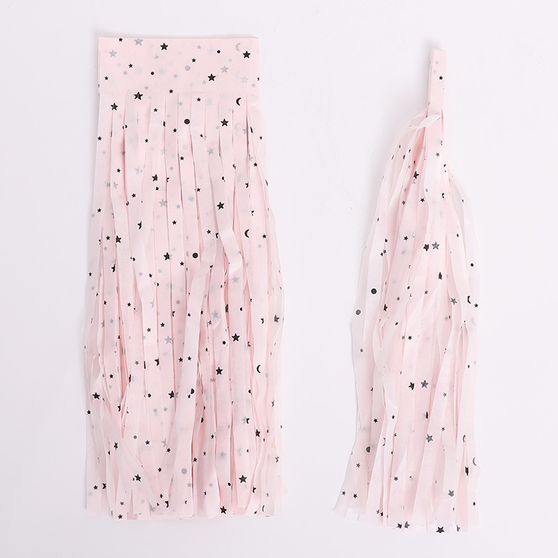 태슬 별무늬 핑크 [5장입]  10개묶음 [1+1 증정행사]