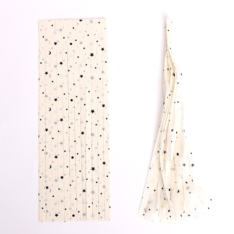 태슬 별무늬 아이보리 [5장입]  10개묶음 [1+1 증정행사]