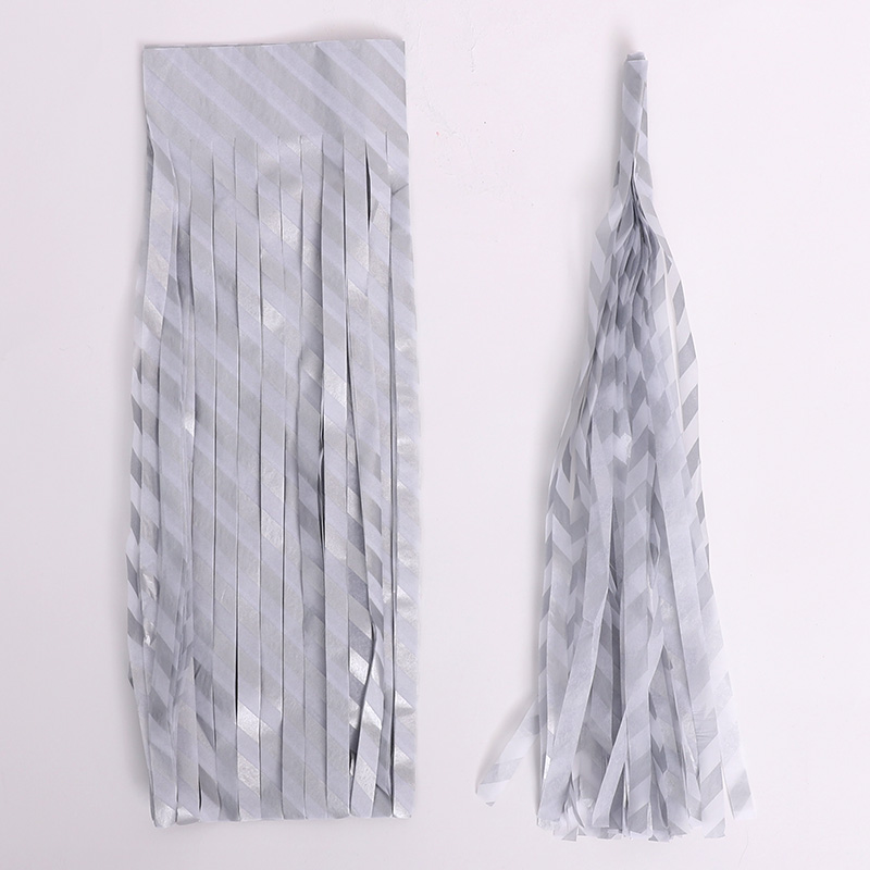 태슬 스트라이프 실버 [5장입]  10개묶음 [1+1 증정행사]