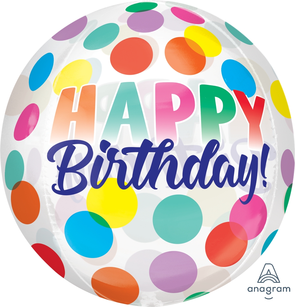 [Anagram]옹브레 40cm 해피벌스데이 빅도트