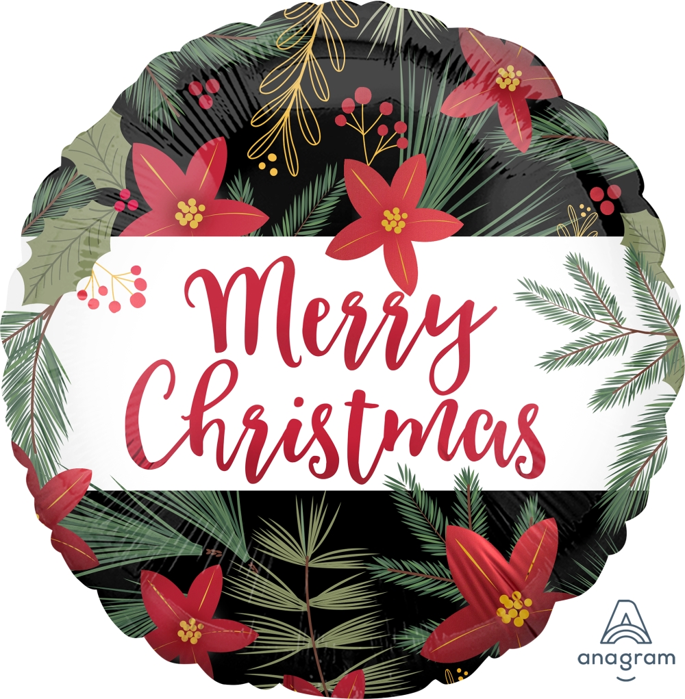 [Anagram]은박 샤틴 크리스마스 포인세티아 18인치 [1+1 증정행사]