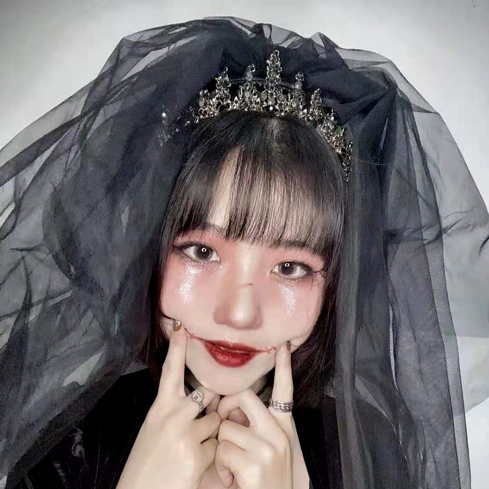 할로윈 면사포 블랙