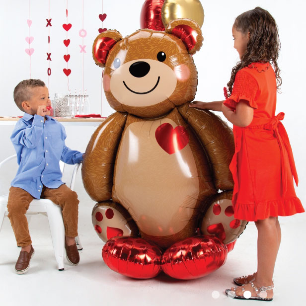 [Anagram] 스탠딩에어벌룬 [테디베어] 121cm