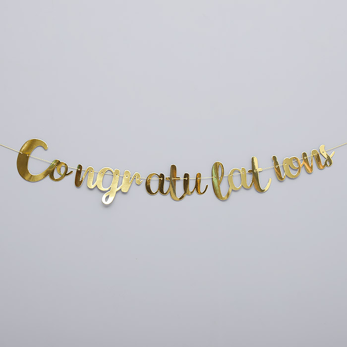 [조이파티] 캘리그래피가랜드 Congratulations 골드