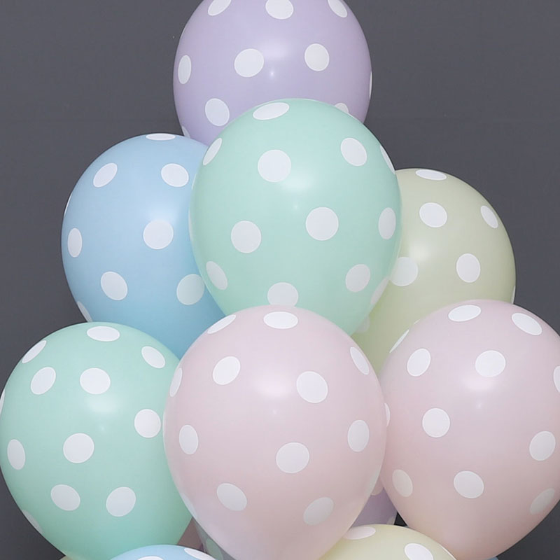 [셈퍼텍스] 30cm 파스텔도트 혼합 [50입]