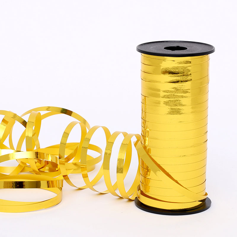 컬링리본 메탈릭 골드 90m
