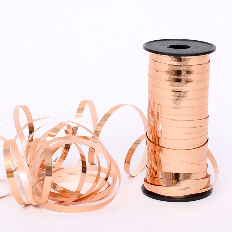 컬링리본 메탈릭 로즈골드 90m