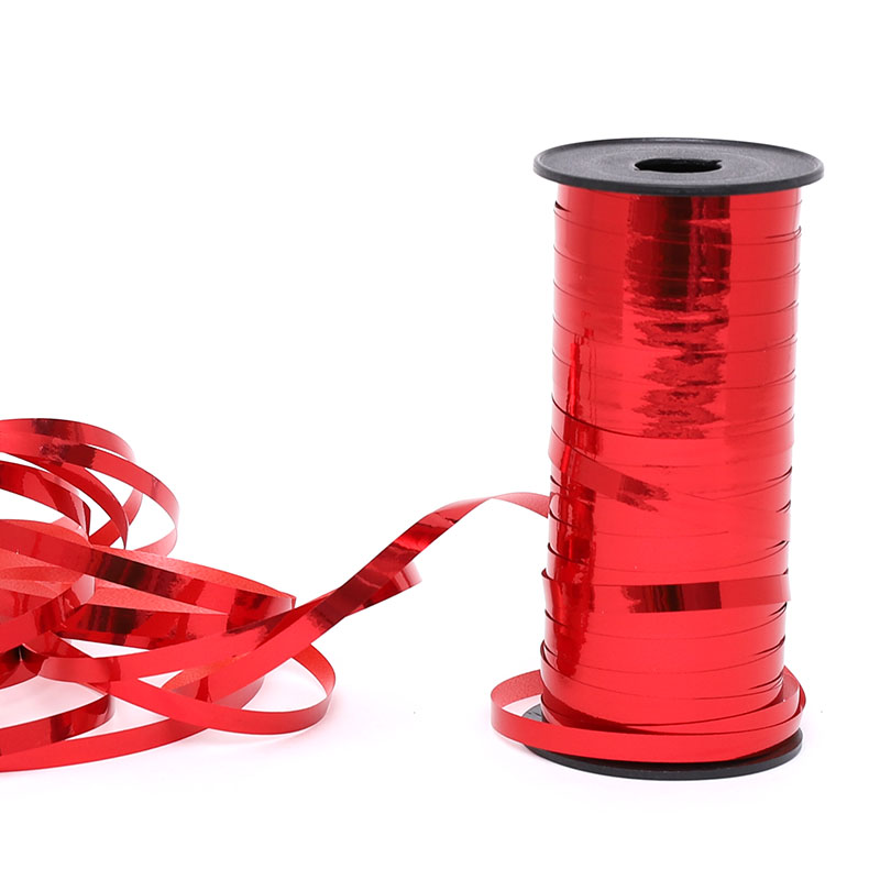 컬링리본 메탈릭 레드 90m