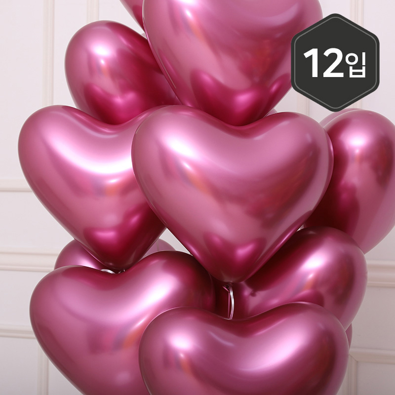 [셈퍼텍스] 하트 35cm 리플렉스푸치샤 (912) [12입]