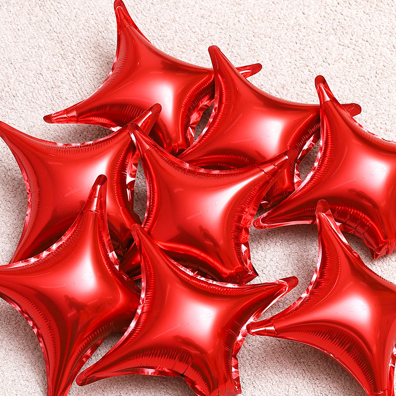 은박별 사각 10인치 레드 [50장한팩]