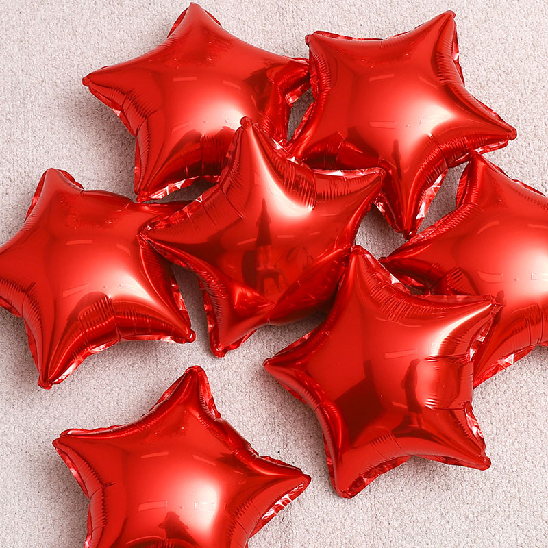 은박별 10인치 레드 [50장한팩]