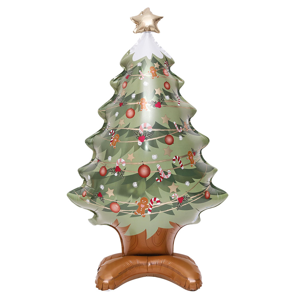 [GRABO]은박 스탠딩에어벌룬 빈티지 크리스마스트리 [77cm] 2+1증정행사