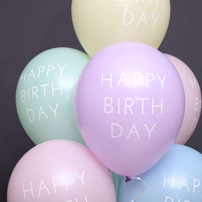 [셈퍼텍스] 30cm 생일캐피탈레터 파스텔혼합 [50입]