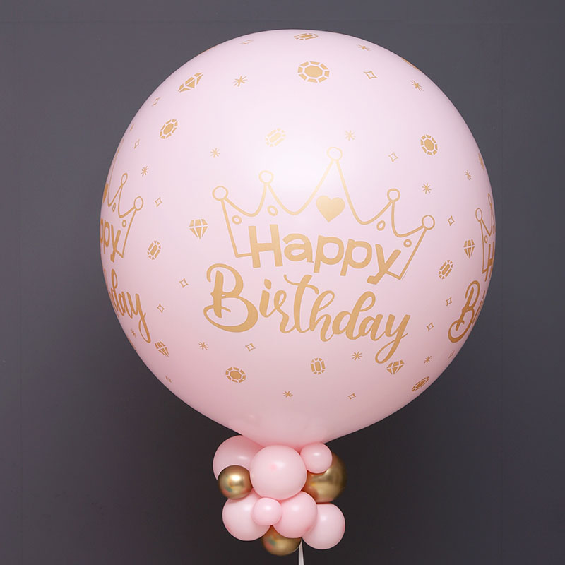 [셈퍼텍스] 60cm 생일크라운 파스텔핑크 [3개입]