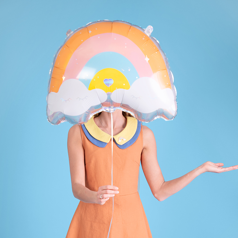 [파티데코]은박 큐티레인보우 [55*40cm]