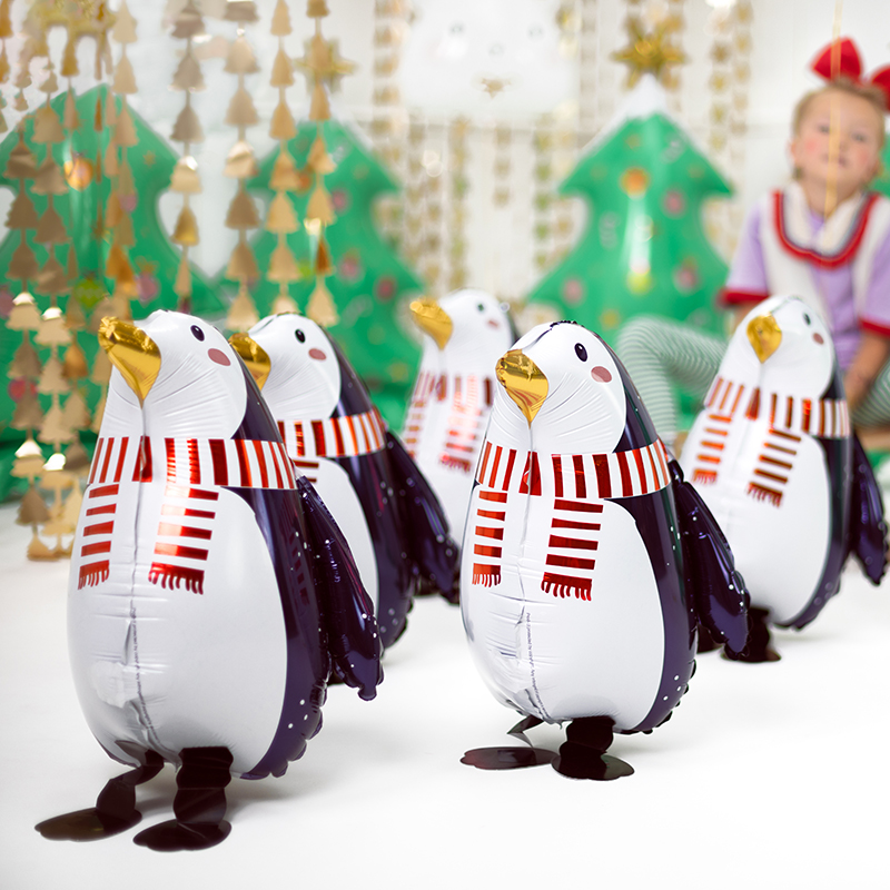 [파티데코]은박 워킹벌룬 홀리펭귄 [29*42cm]