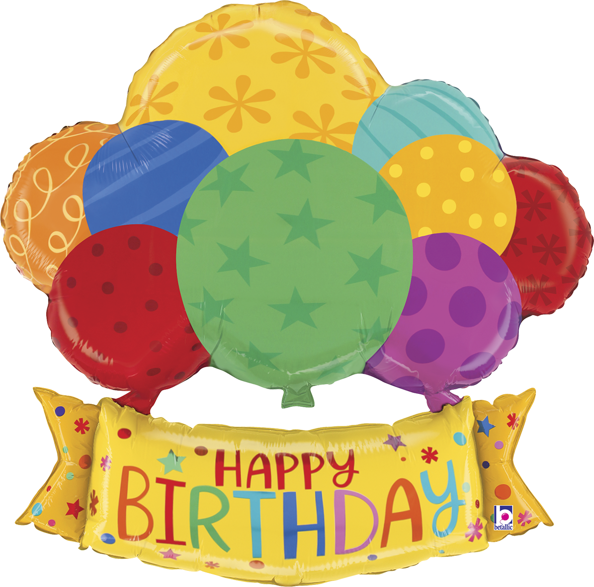 [GRABO] 은박 생일벌룬배너 37인치 [원팩]