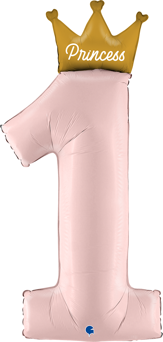 [GRABO] 은박숫자1 첫돌프린세스 46인치 [원팩]