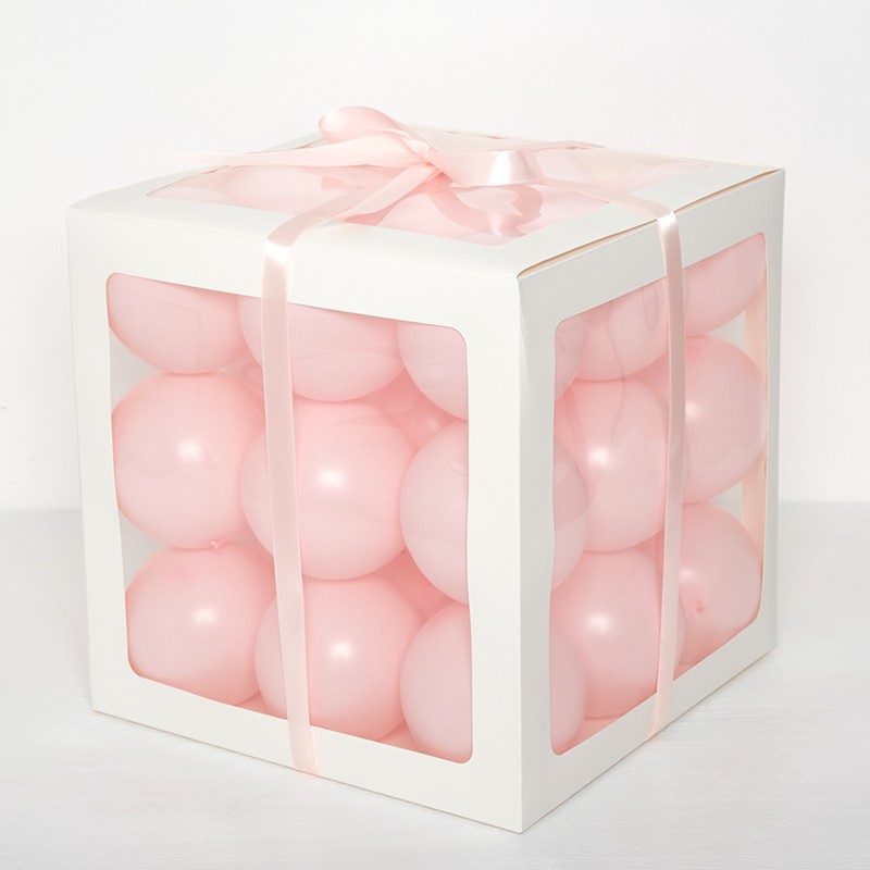 벌룬박스 30*30cm 화이트 [4개입]