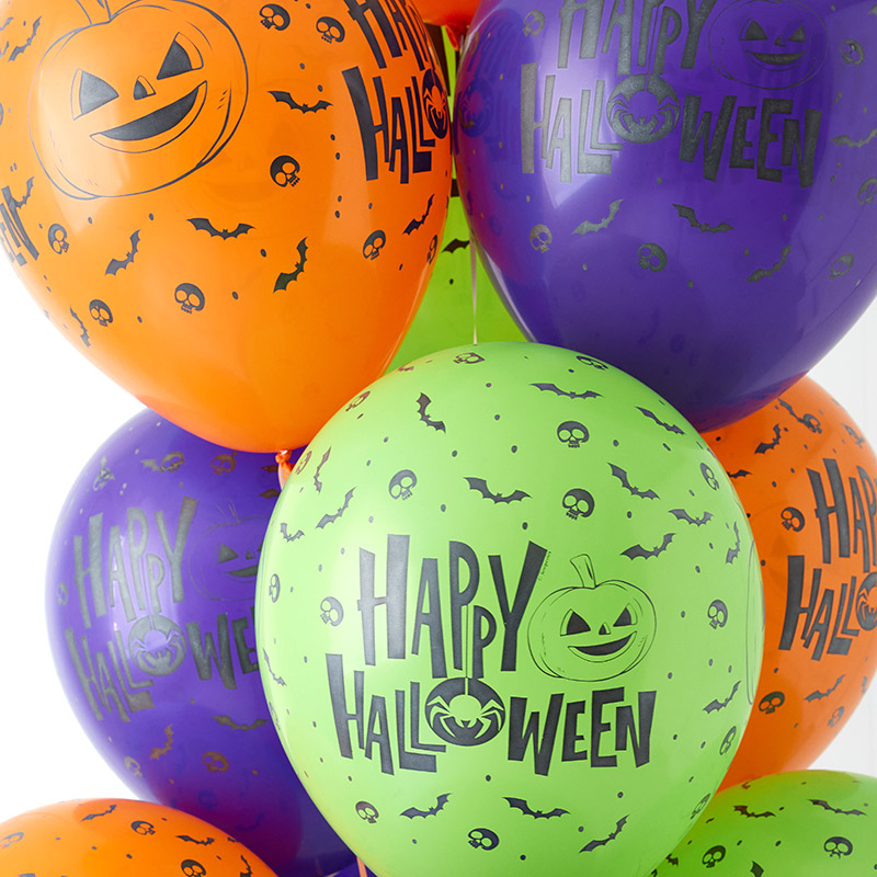 [셈퍼텍스] 30cm 올오버 해피할로윈 3색혼합 [50입]