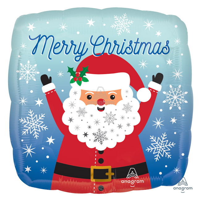 [Anagram]은박 스노위 크리스마스 산타 18인치 사각 [1+1 증정행사]