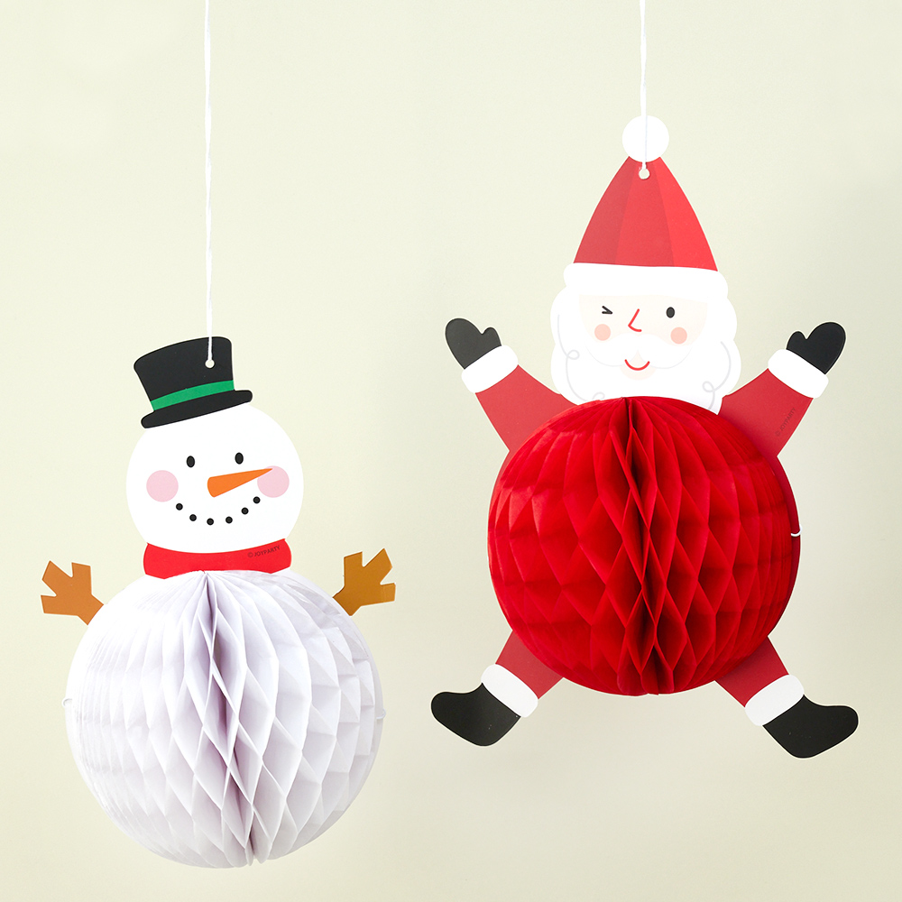 [조이파티] 크리스마스 허니컴행잉 2개세트 